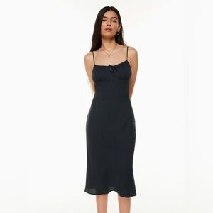 Wilfred Bellow Midi Dress in Black (Size 0)